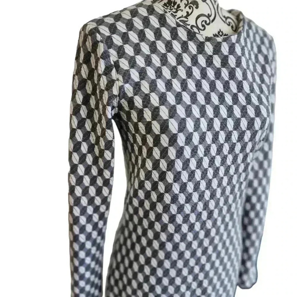 & Other Stories Dress Academia Preppy Womens 10 Retro Mod Maximalist Cozy Soft - Picture 4 of 11